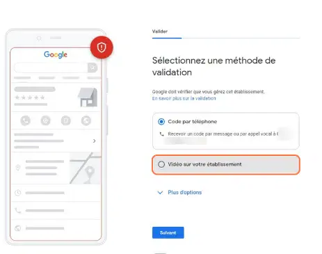 creer fiche carte virtuelle Google