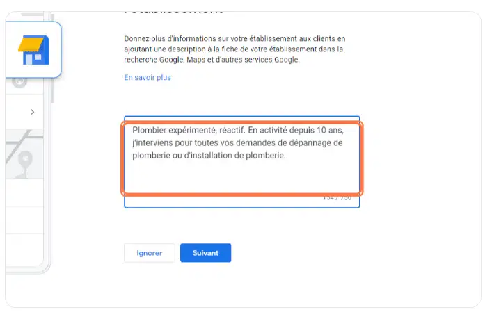 creer fiche carte virtuelle Google