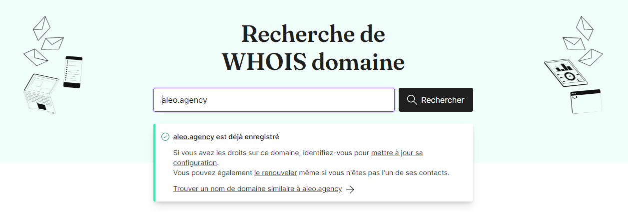 creer adresse mail avec son nom de domaine